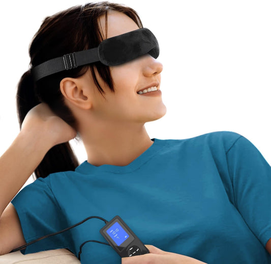 woman wearing wizard research eye mask